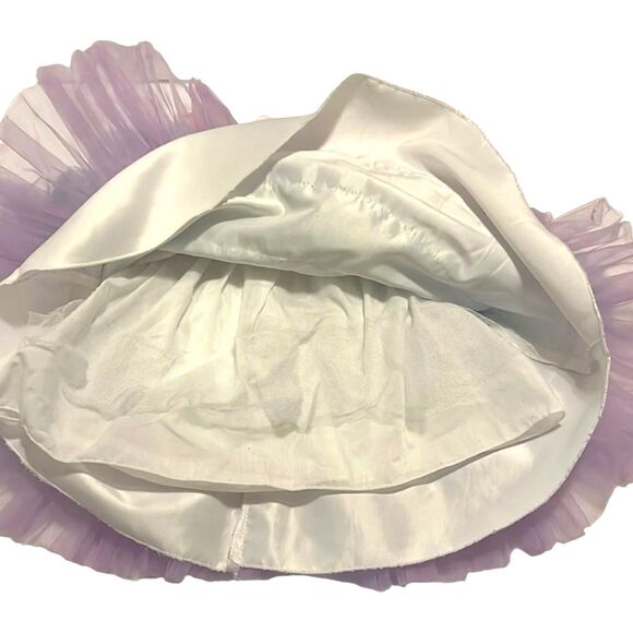 Si Rosa by Hopscotch Rainbow Rosette Dress Toddler Size 90 Tulle - Picture 6 of 8